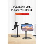 Wholesale Desk Table Top Mobile Phone Bracket Mount Holder Stand for Universal Cell Phone, iPad, Switch (Black)